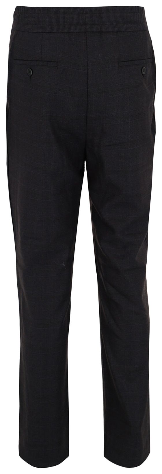 Ferragamo Drawstring Plaid Pants Grey