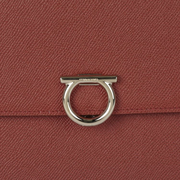 Ferragamo Gemini Crossbody Bag Terracotta