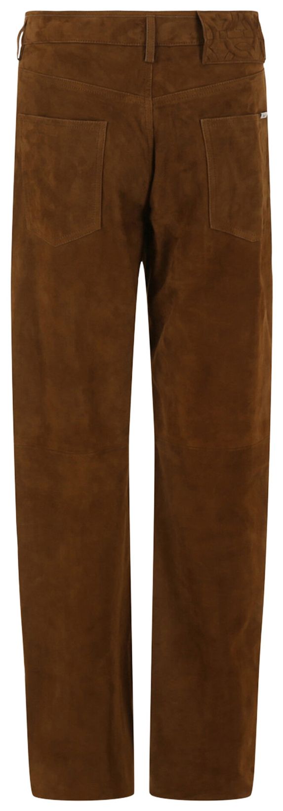 Ferragamo Suede Gancini Pants Brown
