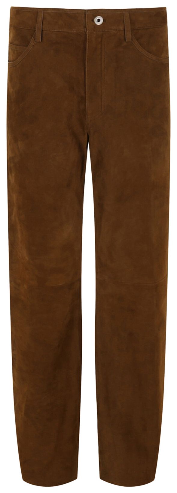 Ferragamo Suede Gancini Pants Brown