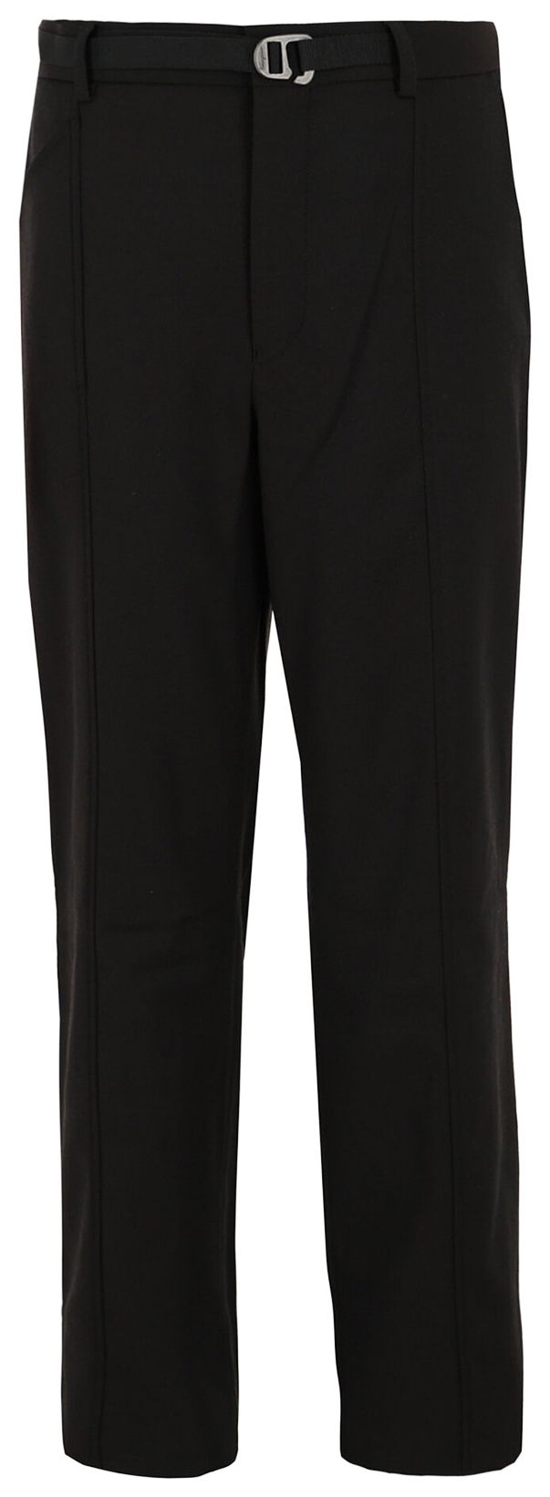 Ferragamo Swan Hook Belted Pants Black