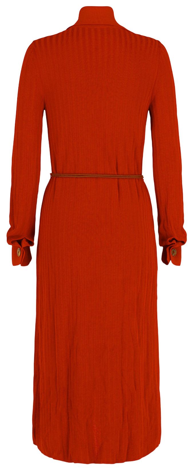 Buy Ferragamo Ribbed Knit Midi Dress 'Orange' - 111545 759612 ORAN | GOAT