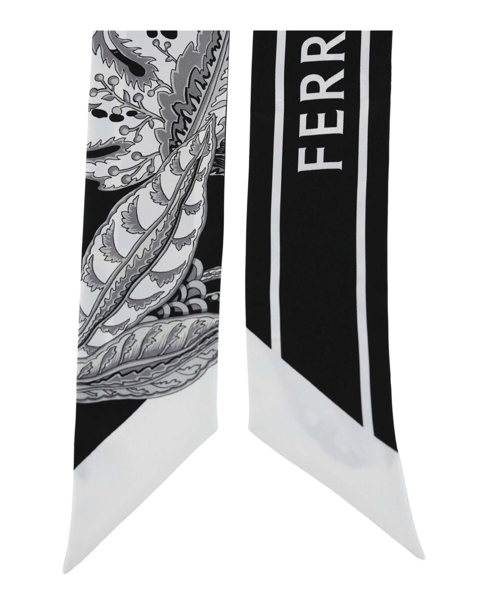 Buy Ferragamo Togo Print Silk Bandeau 'Black' - 320803 771210 BLAC