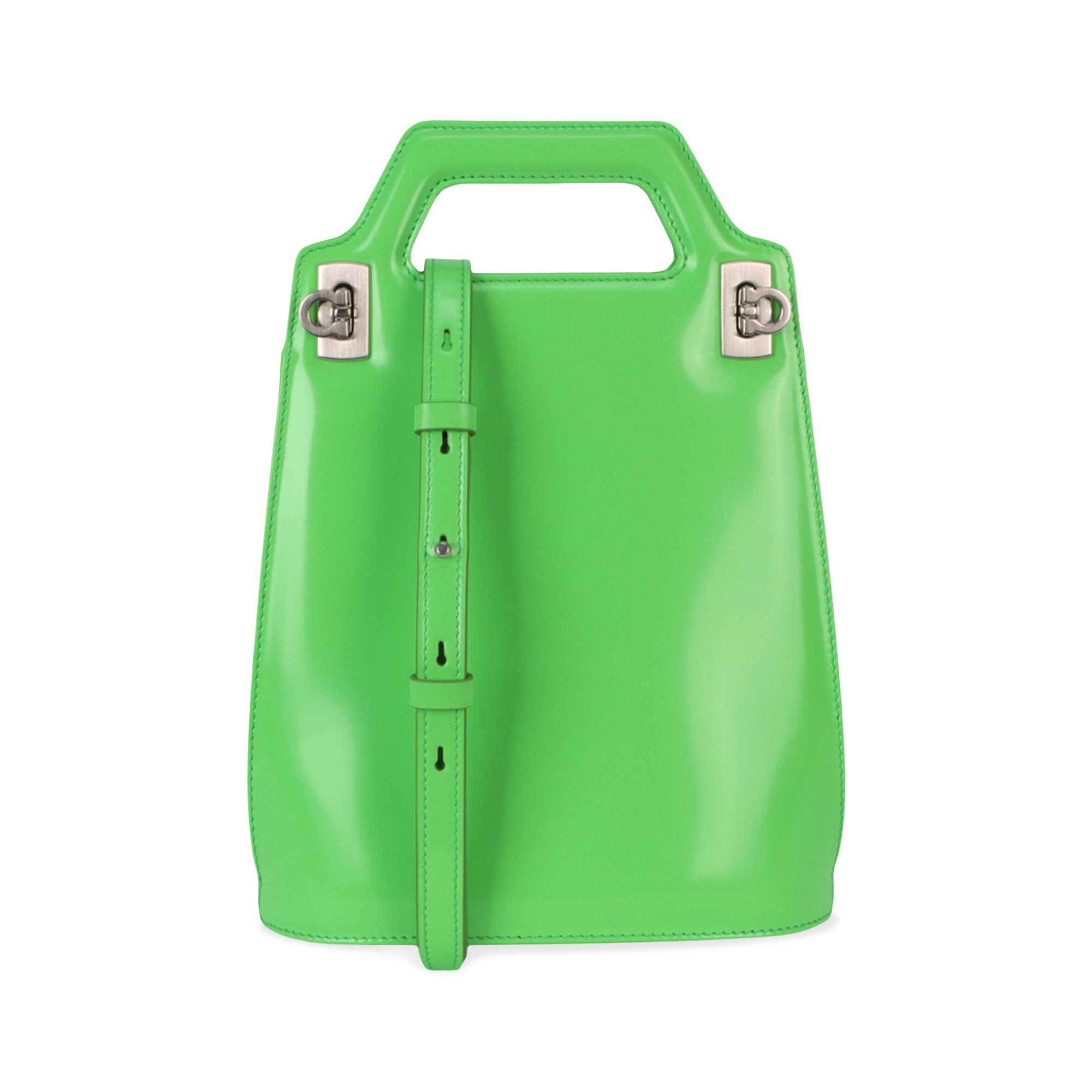 Buy Ferragamo Micro Wanda Patent Leather Shoulder Bag 'Green