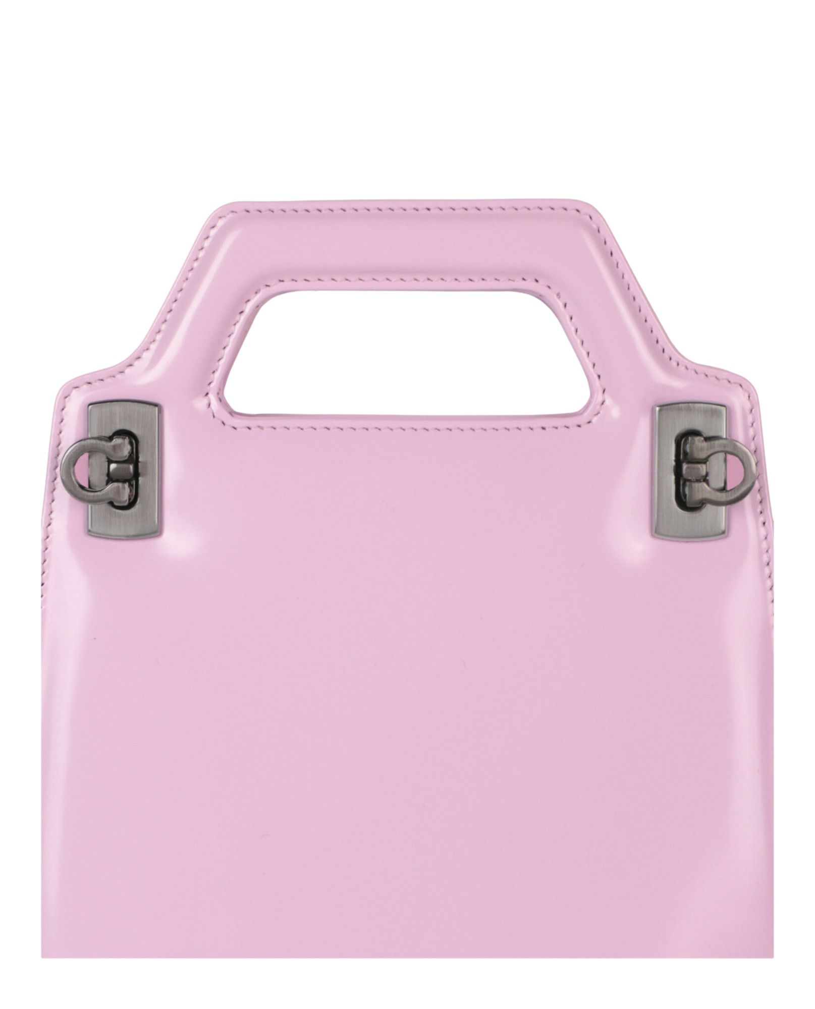Buy Ferragamo Micro Wanda Patent Leather Shoulder Bag 'Pink