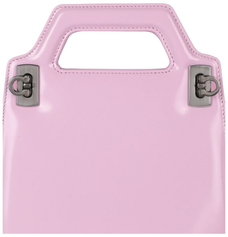 Ferragamo Micro Wanda Patent Leather Shoulder Bag Pink