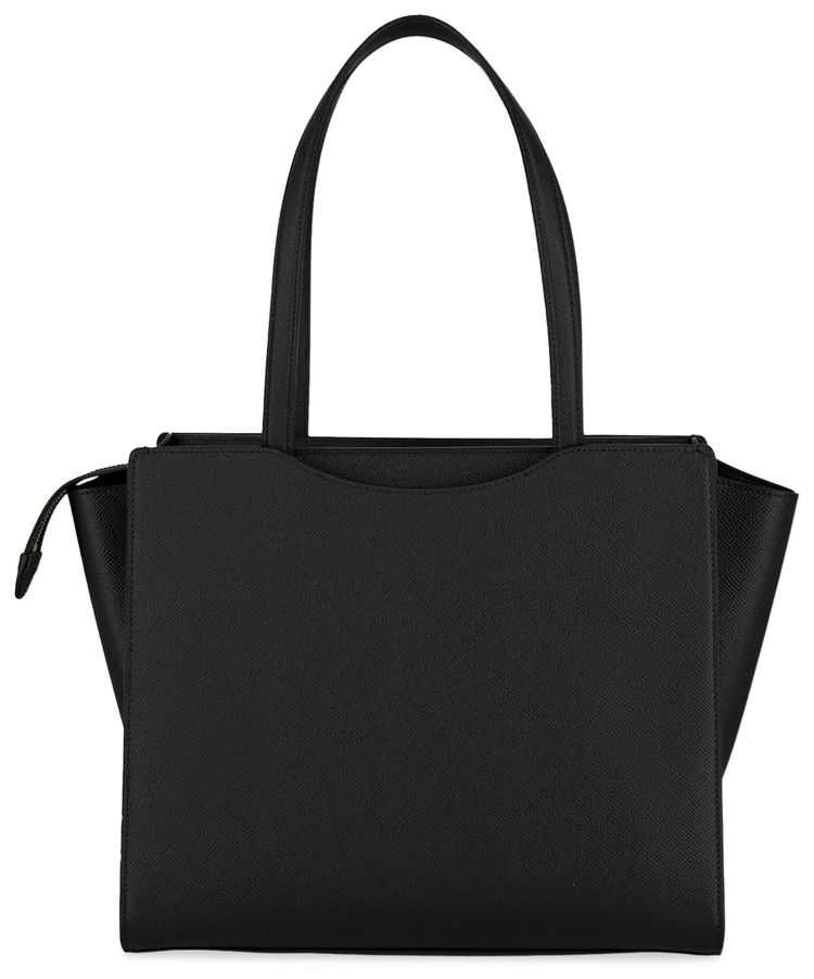 Ferragamo Gemini Leather Shoulder Bag Black