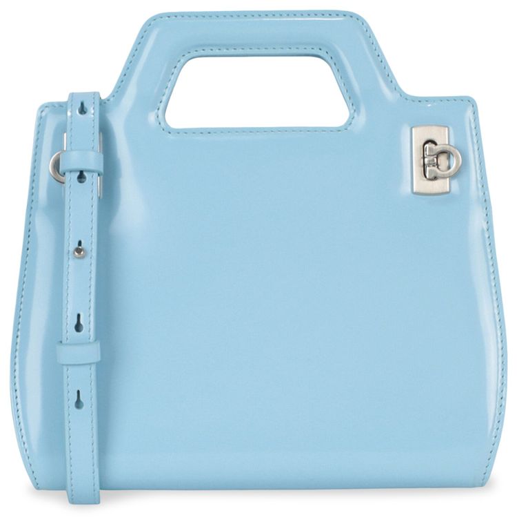 Ferragamo Mini Wanda Top Handle Bag Blue