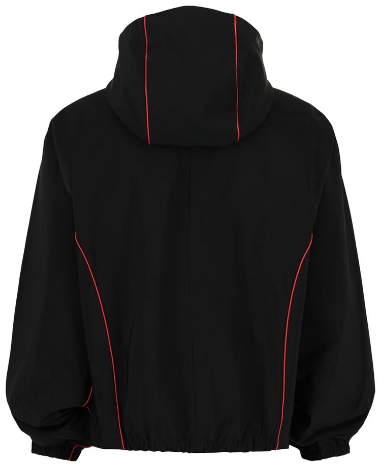 Ferragamo Contrast Piping Lightweight Jacket Black