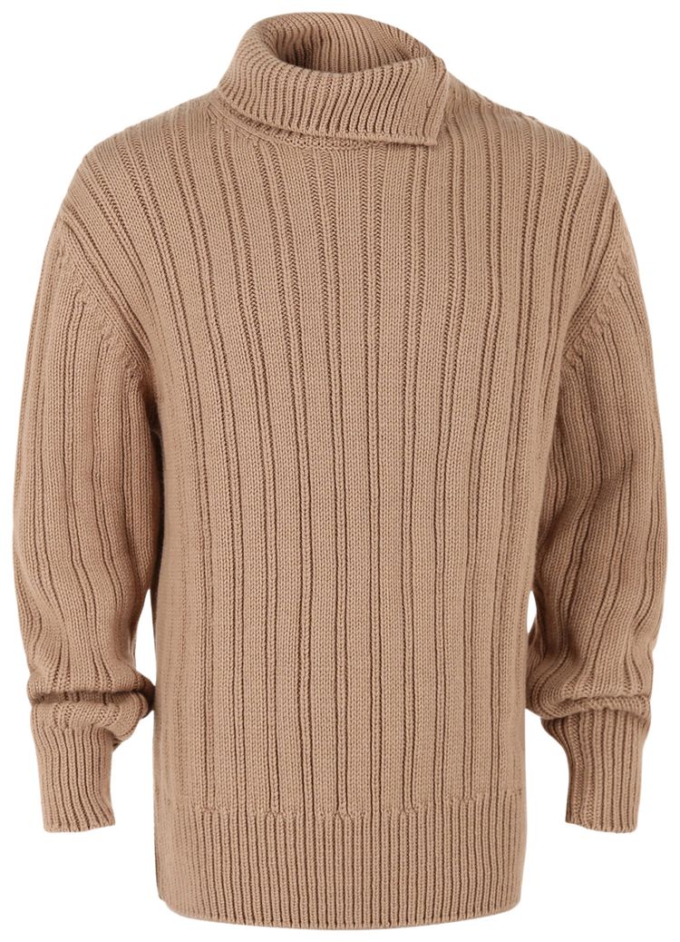 Ferragamo Gancini Turtleneck Sweater Brown