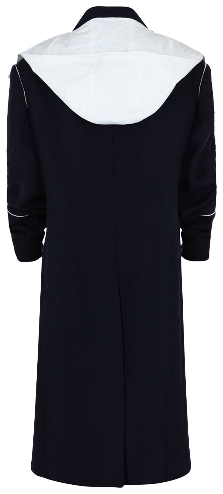 Ferragamo Single Breasted Hooded Coat Blue