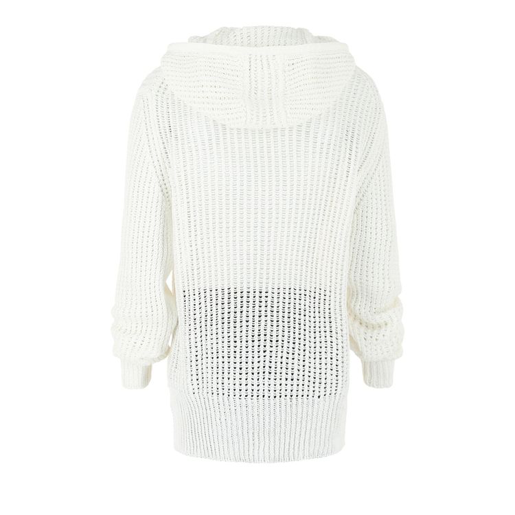 Ferragamo Crochet Drop Sleeve Hoodie White
