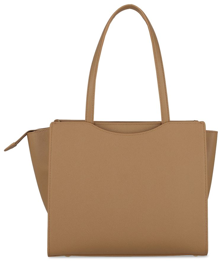 Ferragamo Gemini Leather Shoulder Bag Camel