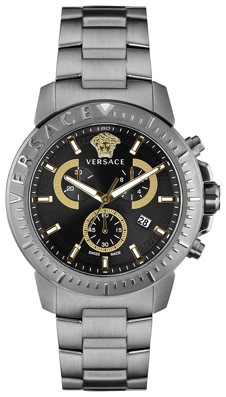 Versace New Chrono Chronograph Watch Black