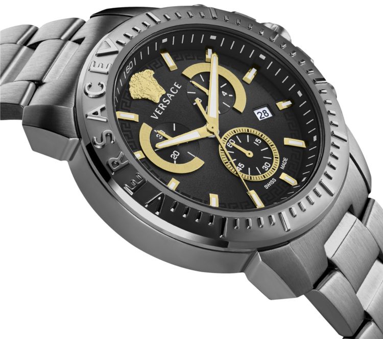 Versace New Chrono Chronograph Watch Black
