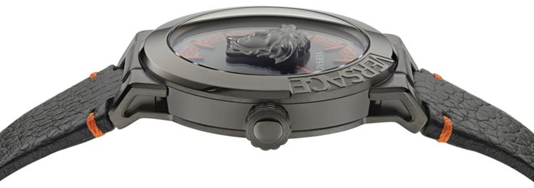 Versace Medusa Infinite Leather Watch Gun