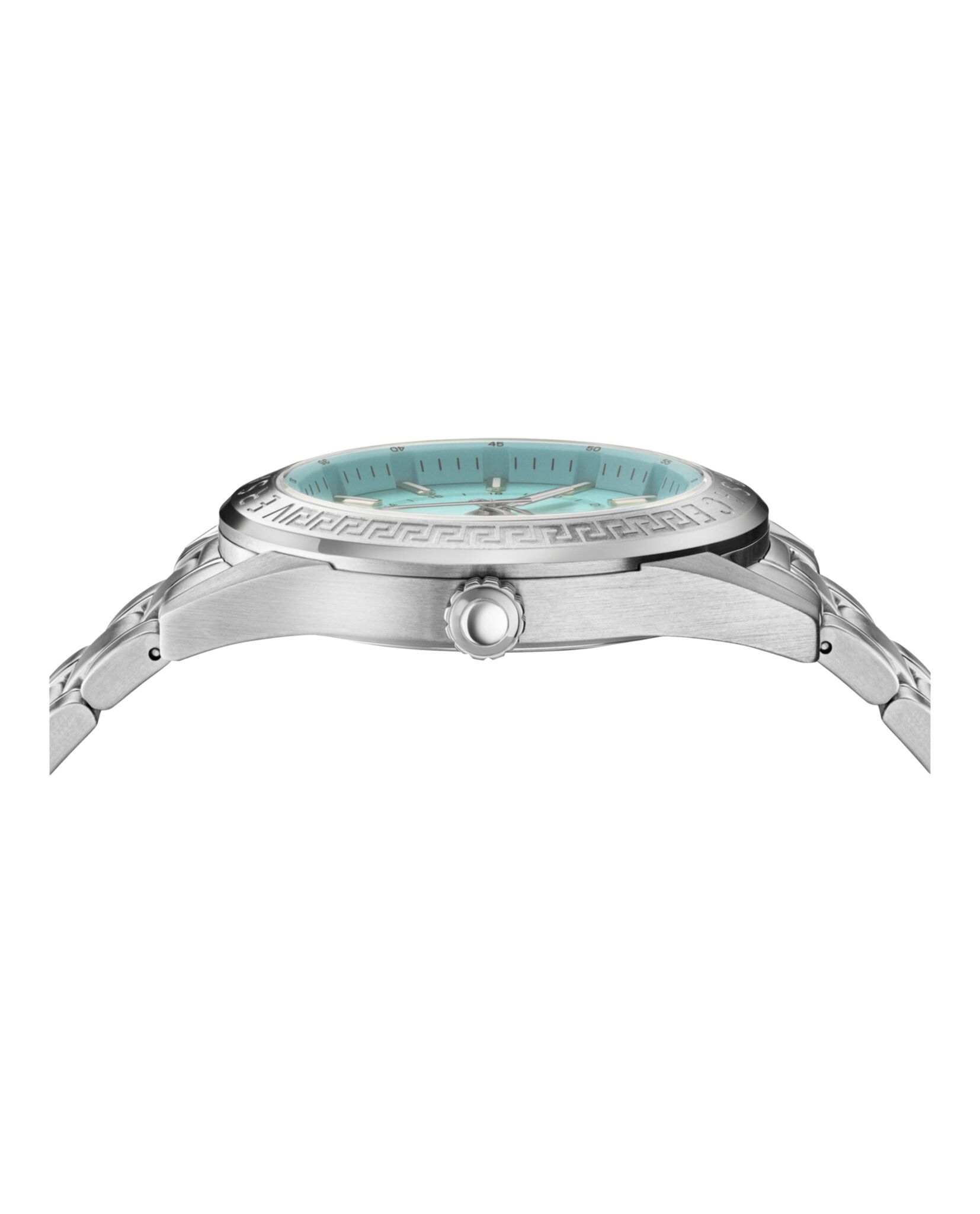 Buy Versace V Code GMT Bracelet Watch 'Stainless Steel