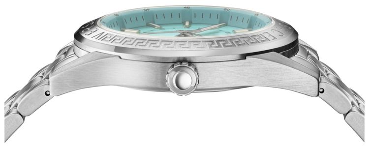 Versace V Code GMT Bracelet Watch Stainless Steel