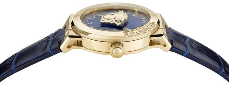 Versace Medusa Infinite Leather Watch Gold