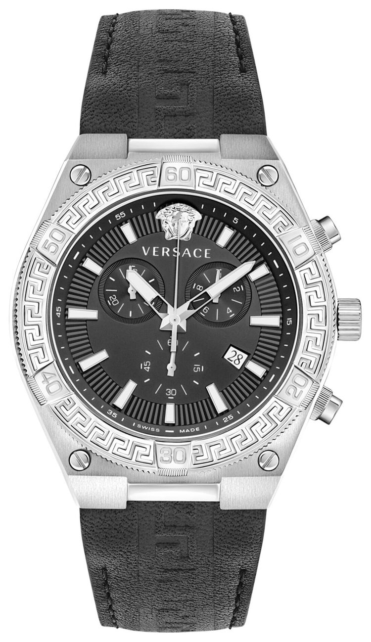 Versace V Sporty Greca Strap Watch Stainless Steel