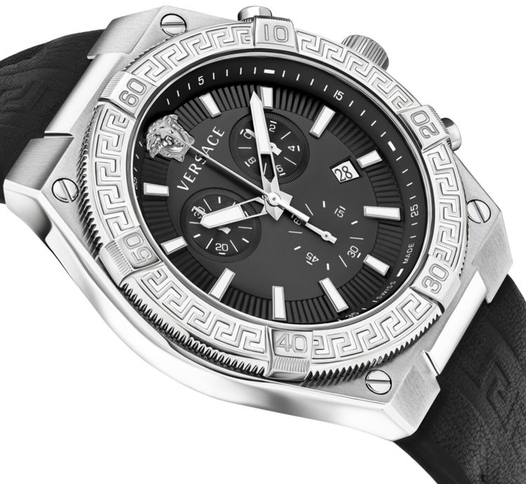 Versace V Sporty Greca Strap Watch Stainless Steel