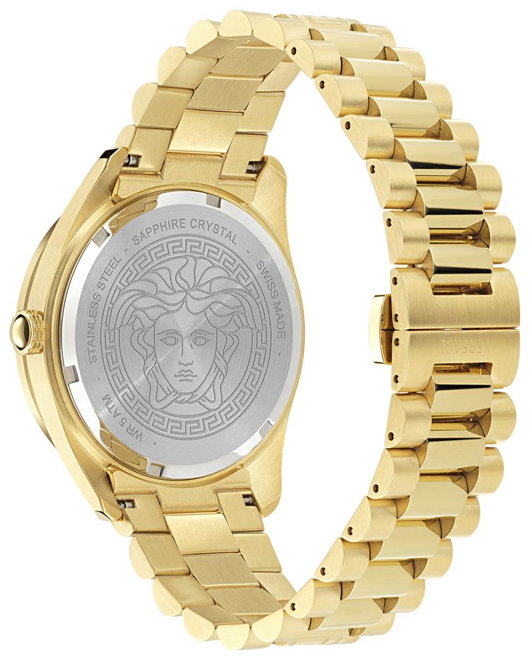 Versace V Dome Bracelet Watch Gold