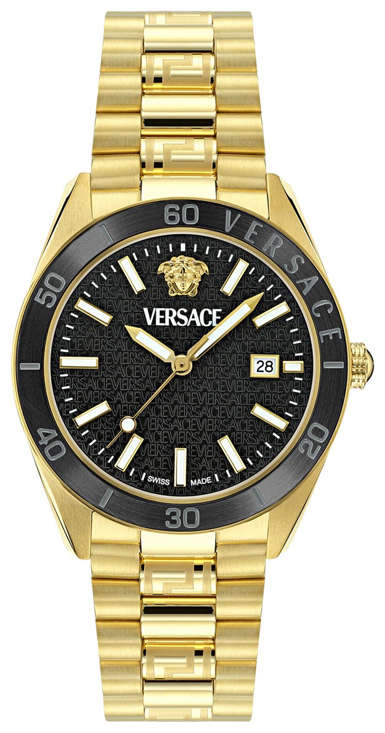 Versace V Dome Bracelet Watch Gold