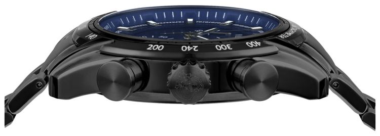 Versace V Ray Chronograph Watch Black