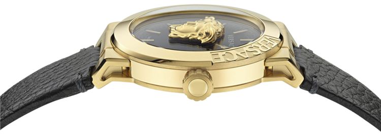 Versace Medusa Infinite Leather Watch Gold