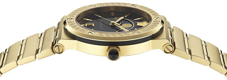 Versace Greca Logo Moonphase Watch Gold