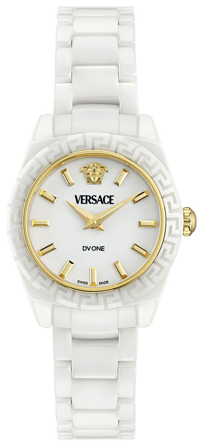 Versace DV One Mini Ceramic Watch White