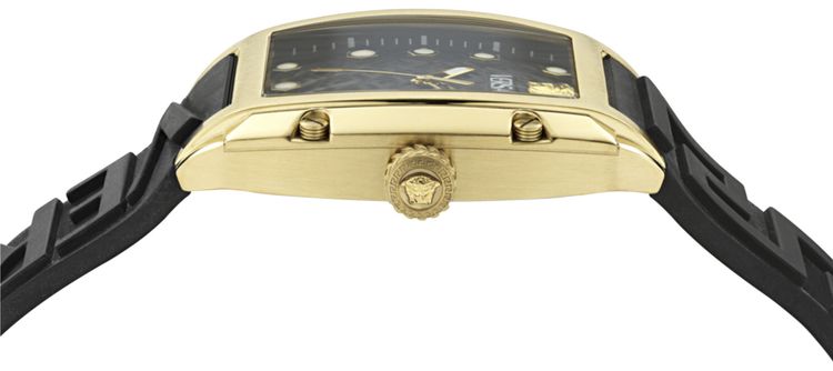 Versace Dominus Silicone Watch Gold