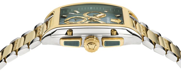 Versace Dominus Chronograph Watch Two Tone