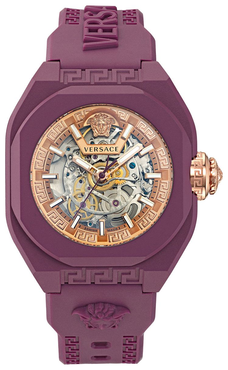 Versace V Legend Skeleton Automatic Watch Red