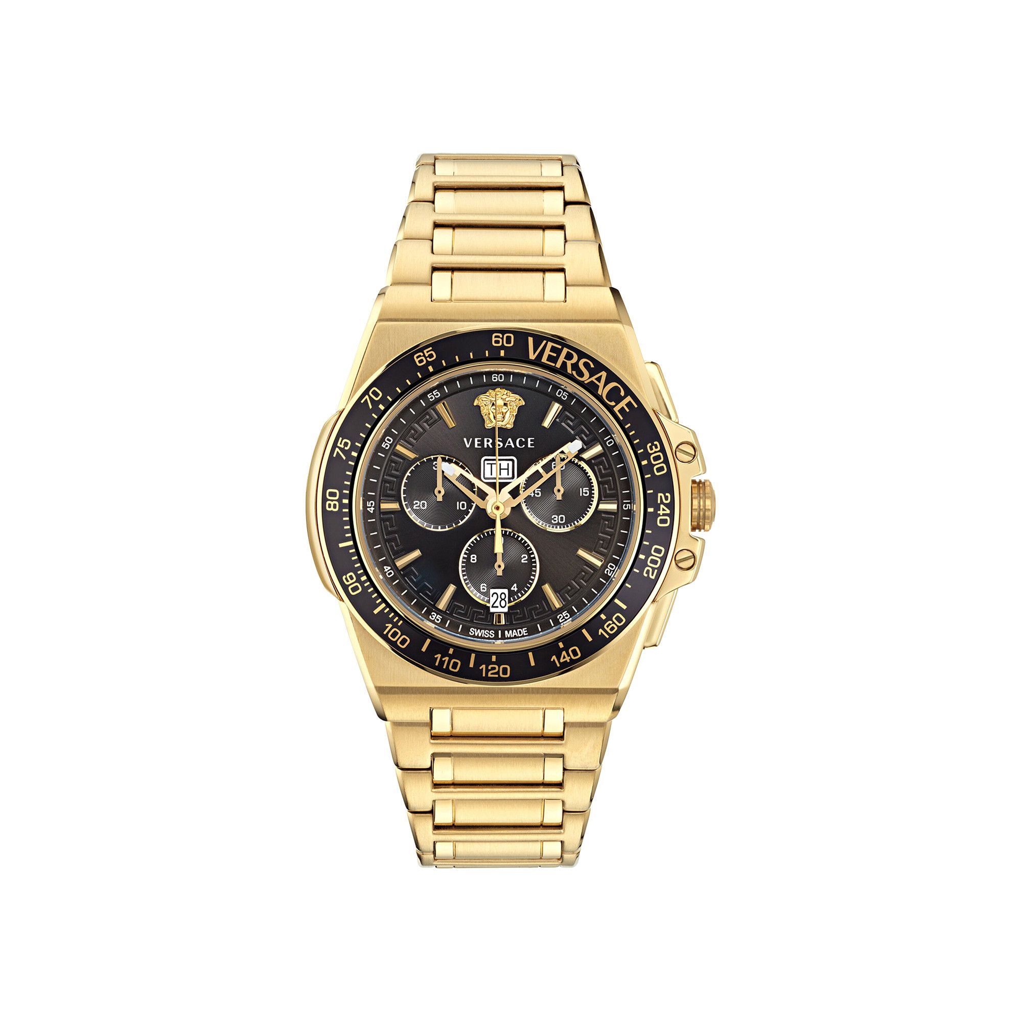 Buy Versace Greca Extreme Chrono Bracelet Watch 'Gold' - VE7H00623