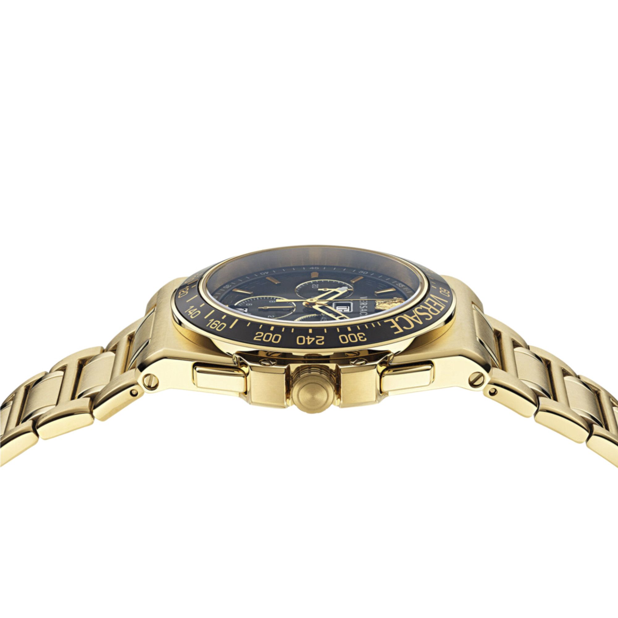 Buy Versace Greca Extreme Chrono Bracelet Watch 'Gold' - VE7H00623