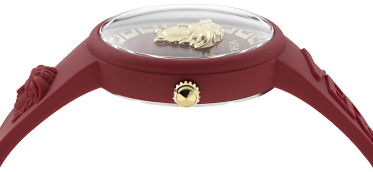 Versace Medusa Pop Silicone Watch Red