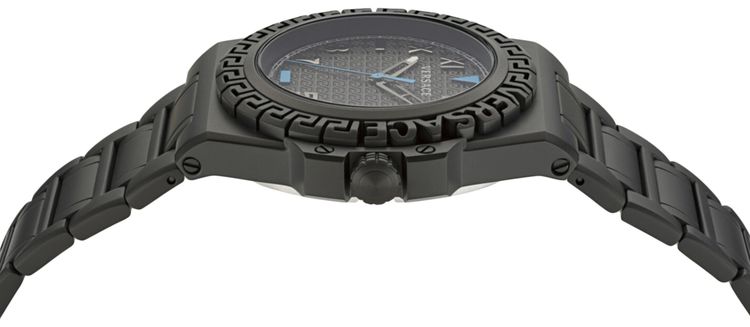 Versace Greca Reaction Bracelet Watch Black