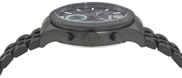 Versace Hellenyium Chrono Petite Bracelet Watch Black