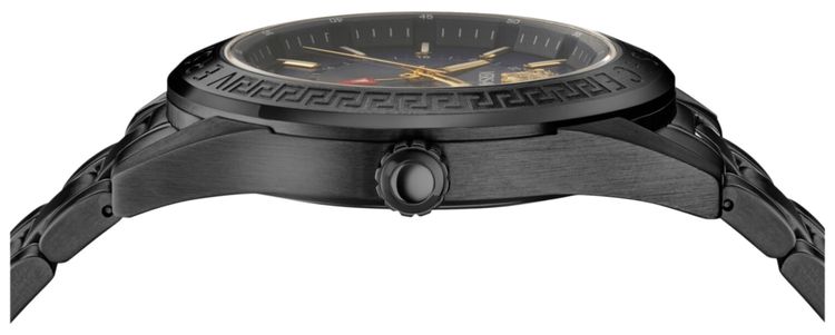 Versace V Code GMT Bracelet Watch Black