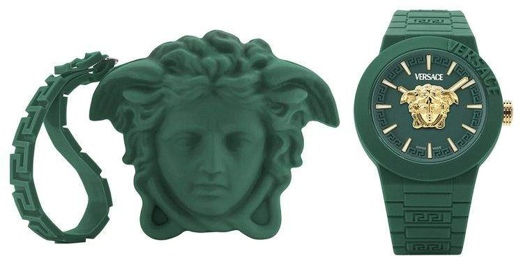 Versace V Pop Silicone Watch Green