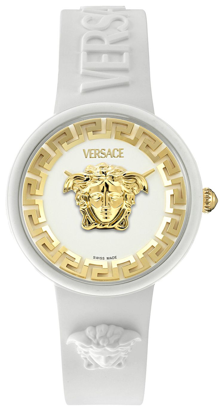 Versace Medusa Pop Silicone Watch White