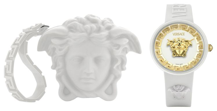 Versace Medusa Pop Silicone Watch White