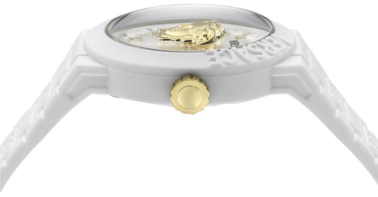 Versace V Pop Silicone Watch White