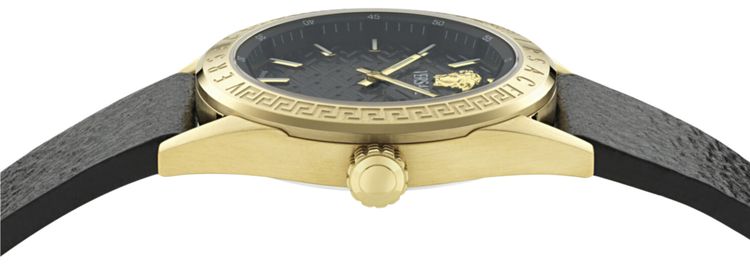 Versace V Code Leather Watch Gold