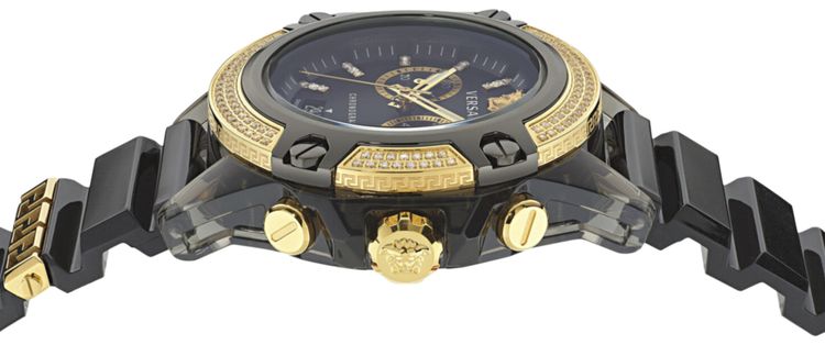 Versace Icon Active Diamond Watch Black