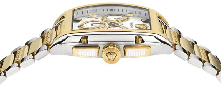 Versace Dominus Chronograph Watch Two Tone