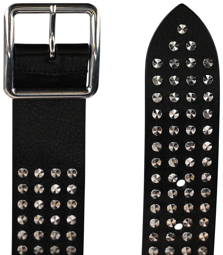Alexander McQueen Studded Leather Belt Black