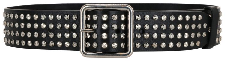 Alexander McQueen Studded Leather Belt Black
