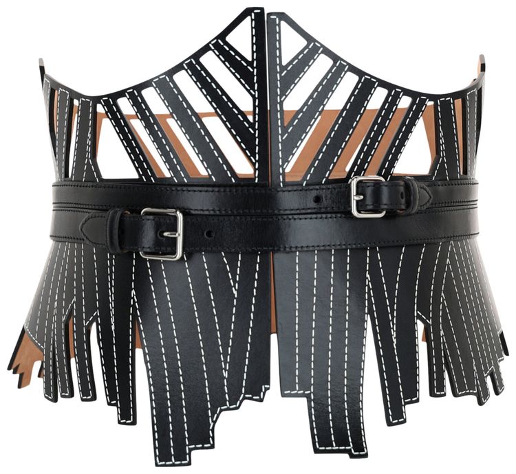 Alexander McQueen Cage Corset Belt Black